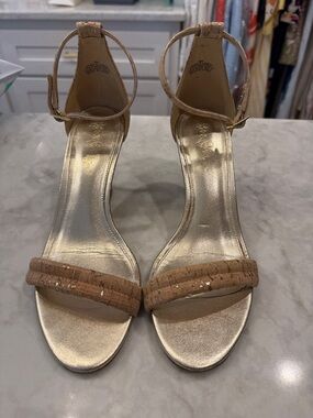 Lilly Pulitzer Jenna cork wedge, size 8